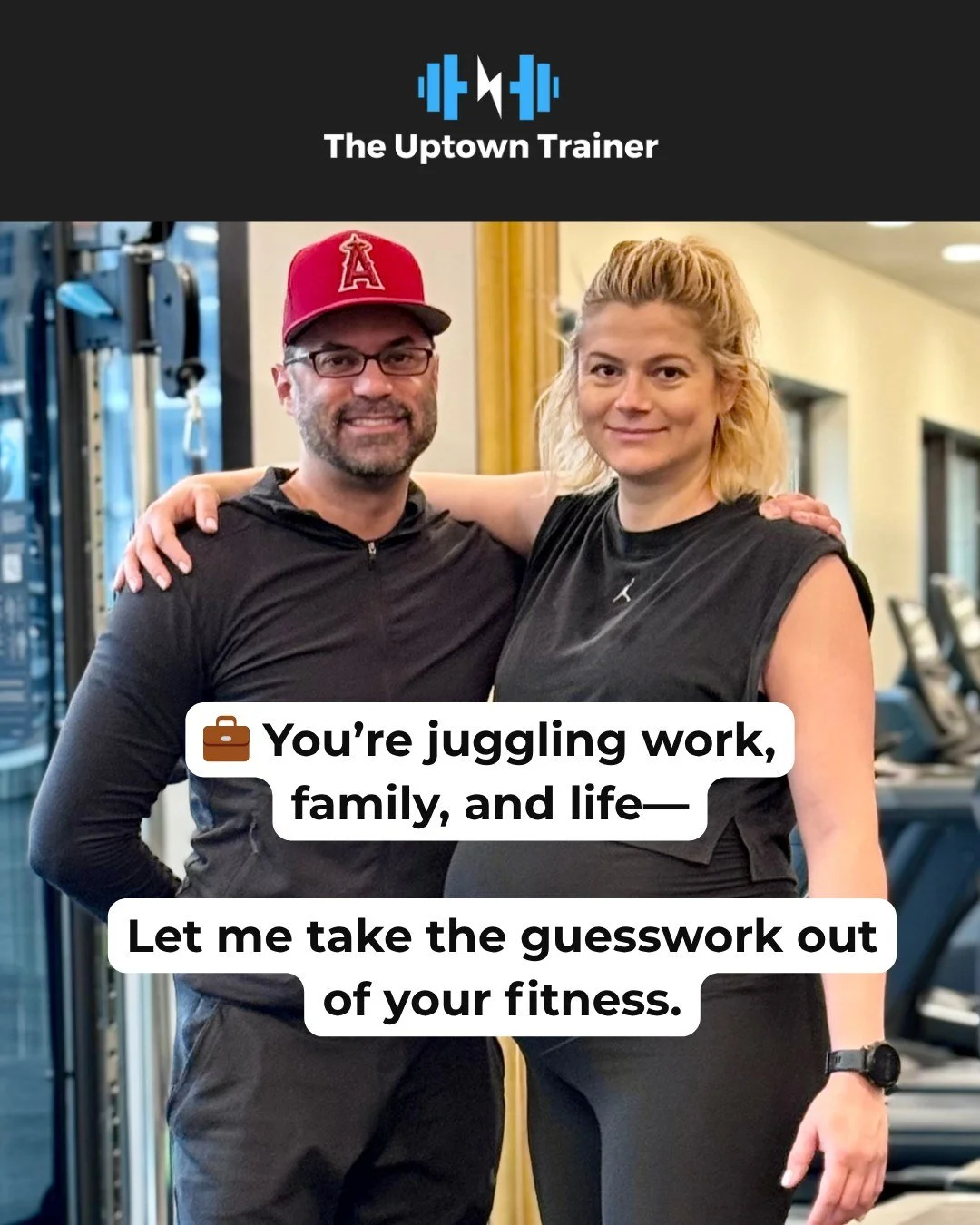 ๐ซ Stop wasting time trying to figure it all out alone.
At The Uptown Trainer, I create results-driven plans tailored to your body, lifestyle, and goals—so you can finally stay consistent, feel stronger ๐ช, and move better ๐.
I’ve help
