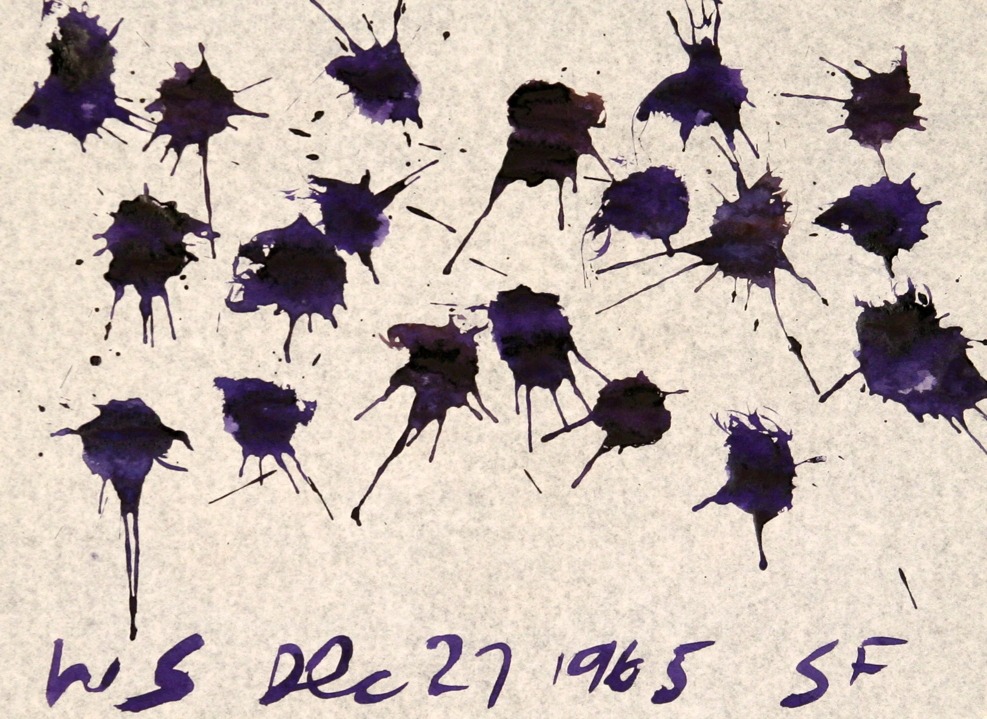 WS Dec 27, 1965 SF 8" x 11" Watercolor on paper $4,500