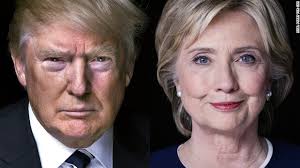  The American Presidential candidates: Republican Donald Trump and Democrat Hillary Clinton.
