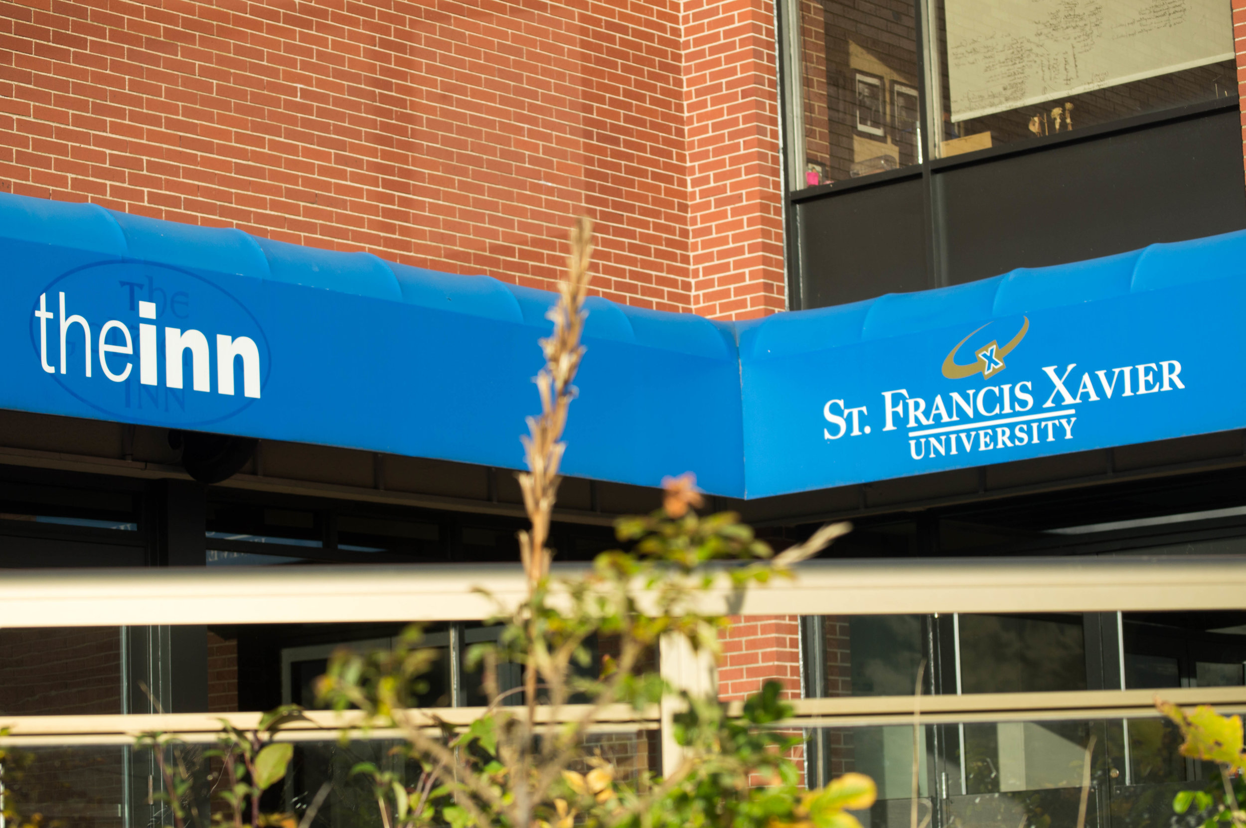 A balcony view of StFX's Golden X Inn. Photo courtesy of Jessica Fullerton.
