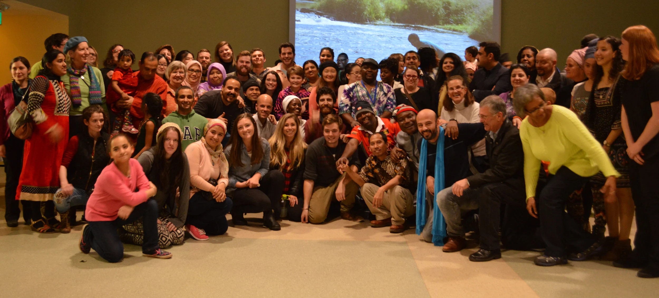 Worldwide community at StFX: Coady participants and international students come together for a potluck.