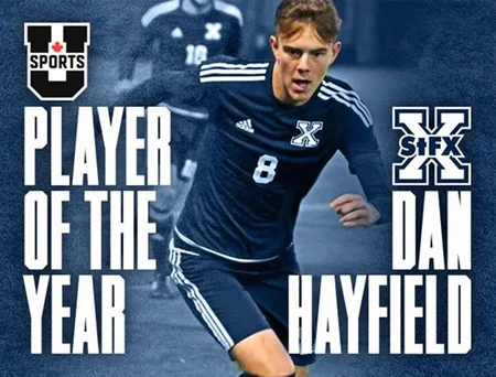 Dan Hayfield- U Sports Soccer Player of the Year