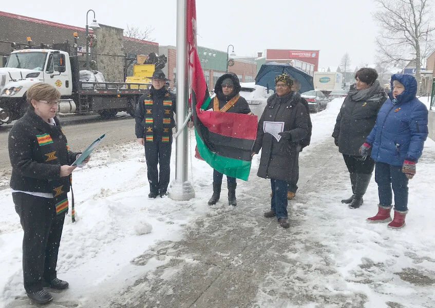 Flying the Red, Green and Black