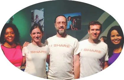 That's me: fourth from the left, sporting a Farmer Foodshare "I Share" t-shirt. Will you consider sharing too?