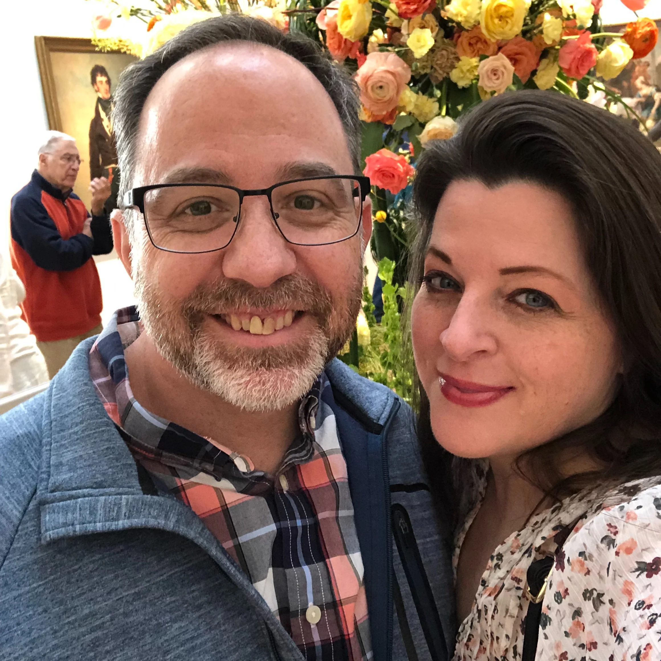 Amy and Jeff have a blast volunteering together