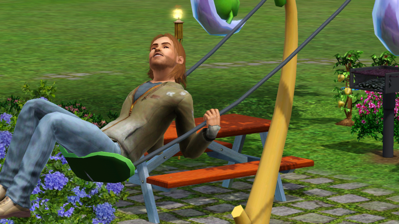 Dumpster Dan from on of my Sims 3 challenges.