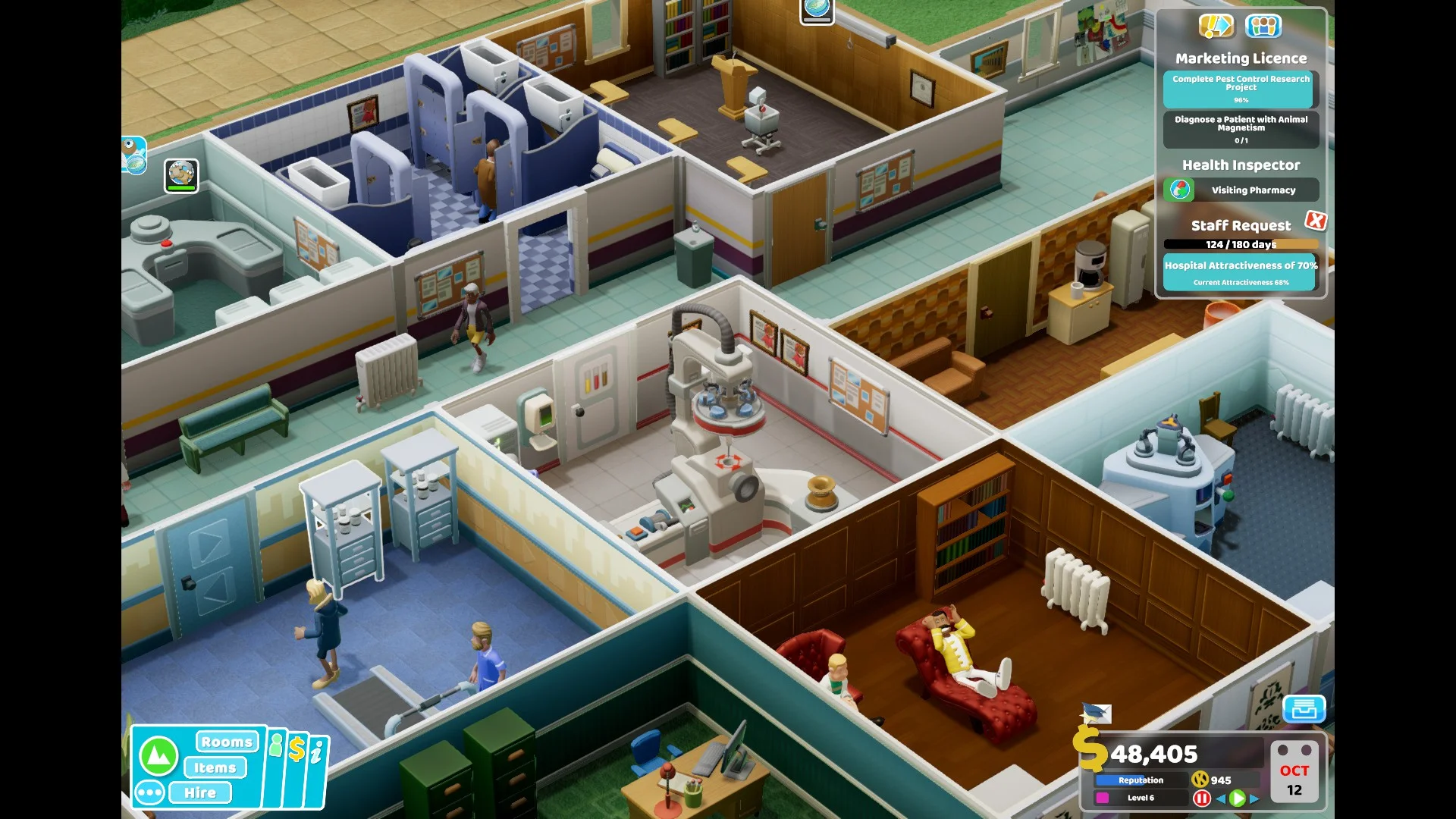 Despite how busy I’ve been, I’ve been relieving my stress with a bit of gaming every night before bed. I’m super into Two Point Hospital at the moment! I play it every night. It’s so fun. The lightheardness makes it the perfect game to lift my mood.