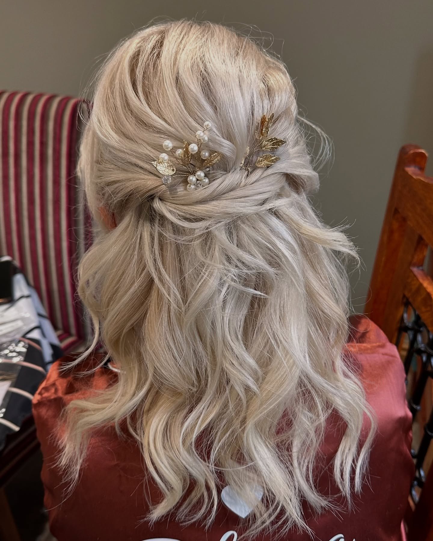 Some recent bridesmaid half up half downs 🤍