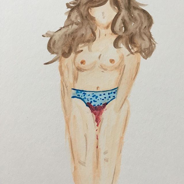 This gorgeous artwork was submitted by listener @tteya! Thank you for submitting this piece. We also are contacting the winners today who entered our World Menstrual Hygiene Day Giveaway! Check your DM -XX