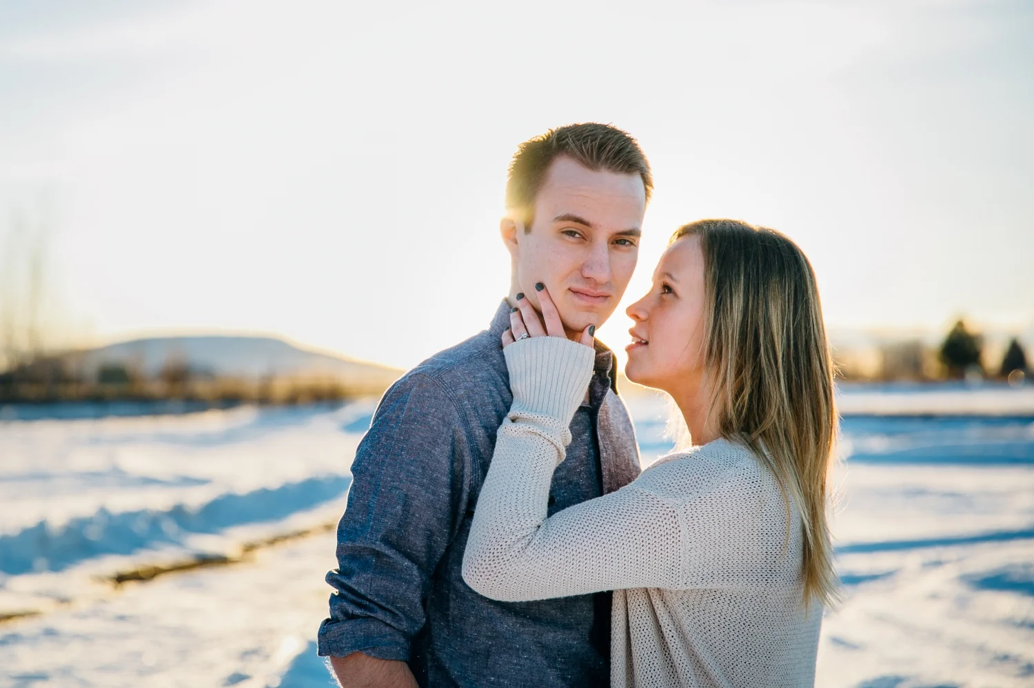 Oh my gosh! This shot of Shayla and Austin was at the very end of their session. We were about to wrap things up when I saw this light. I told Shayla and Austin to stand right in front of it and they created this perfect shot. Talk about dreamy…