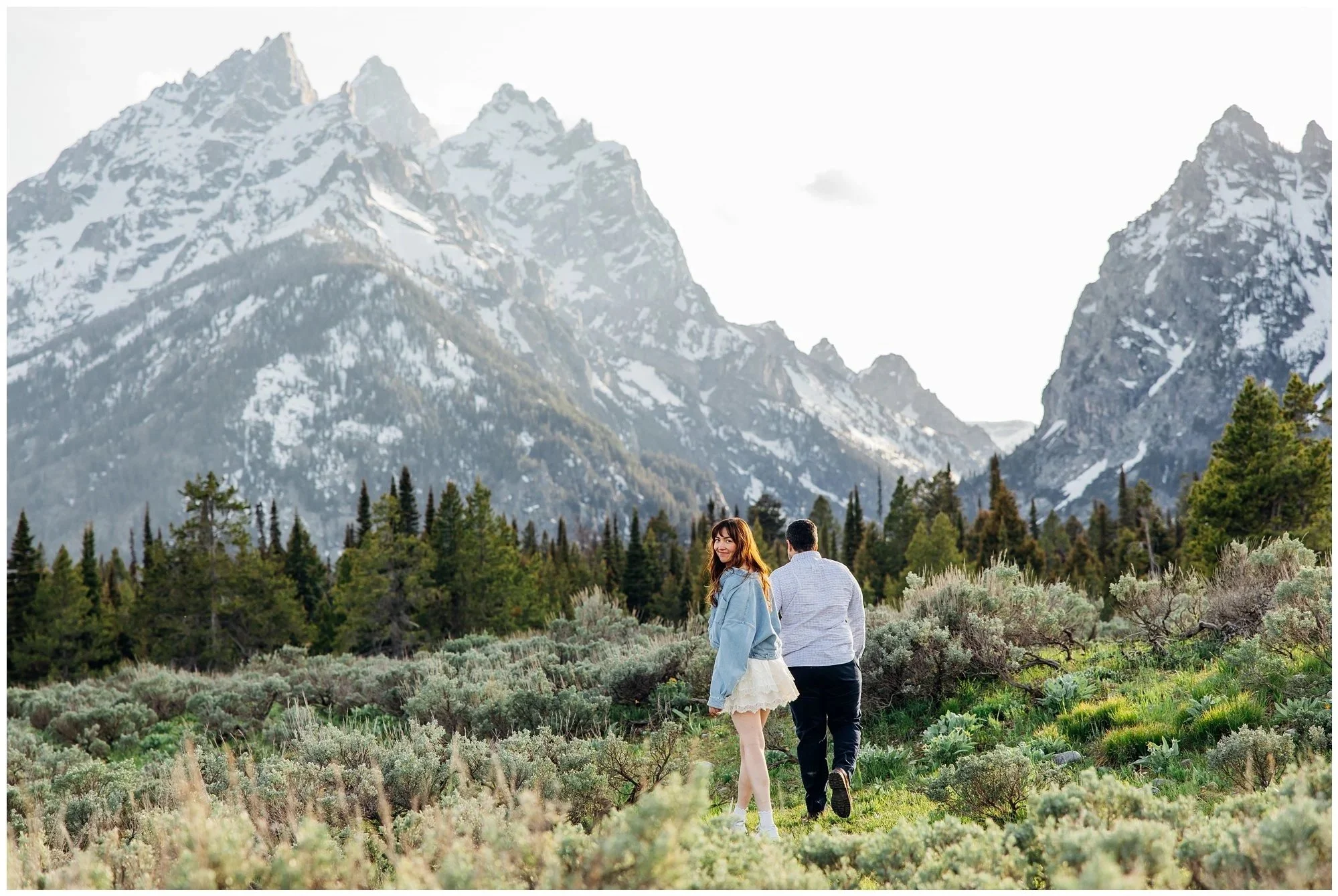 Grand Teton Engagement Session | Claire + Fermin | Jackson Hole Couples Photographer