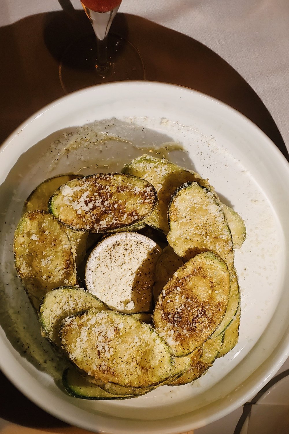 ZUCCHINI CHIPS cacio e pepe