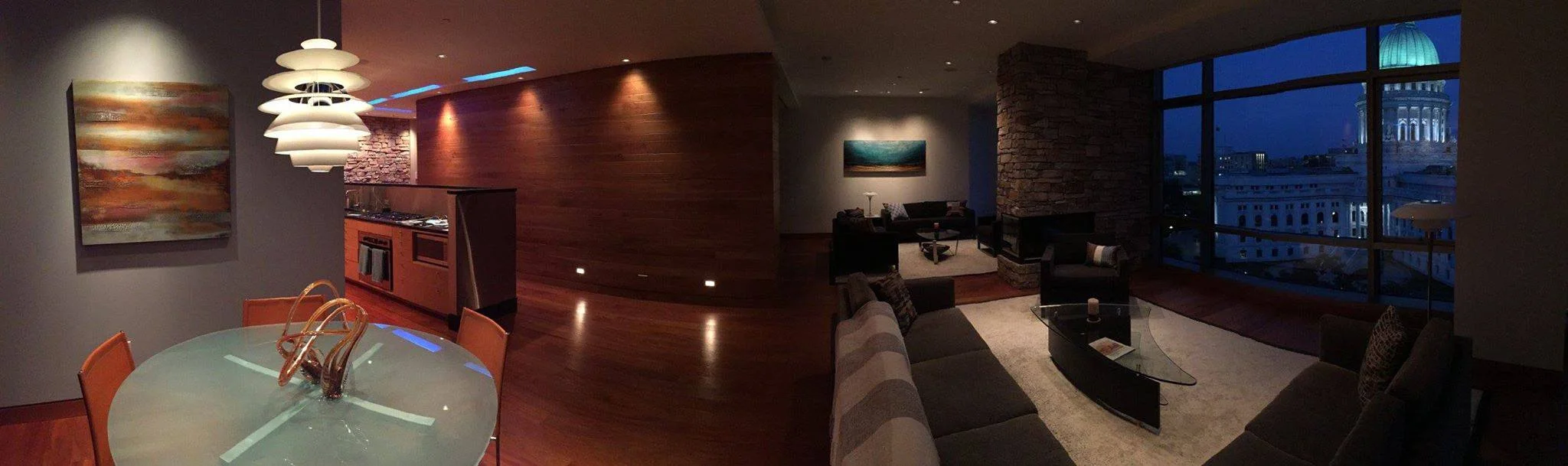 36" x 36" private residence loft Madison, WI