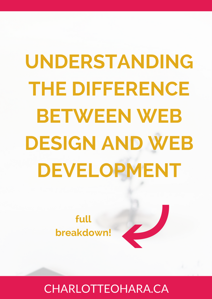 Understanding the difference between web design and web development