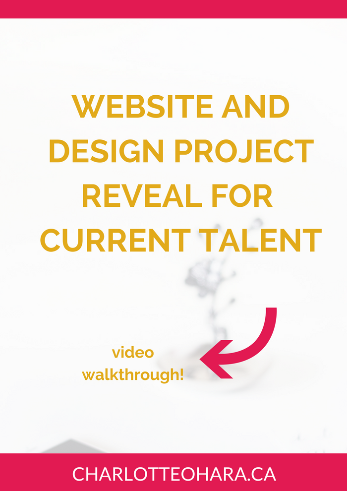 Website Reveal for Current Talent
