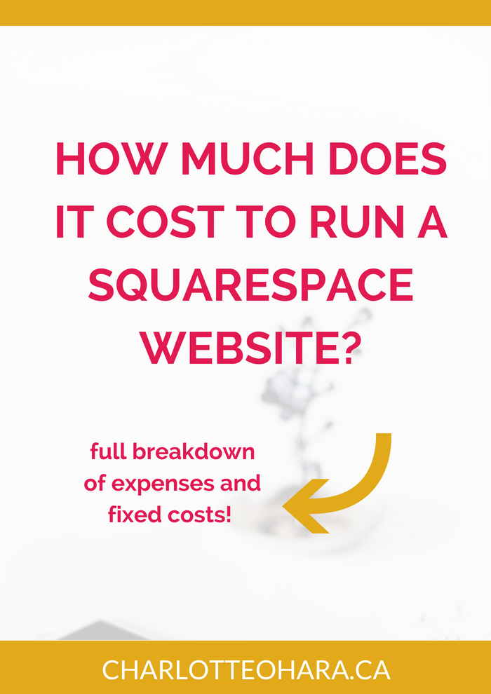 How much does it cost to run a Squarespace website?