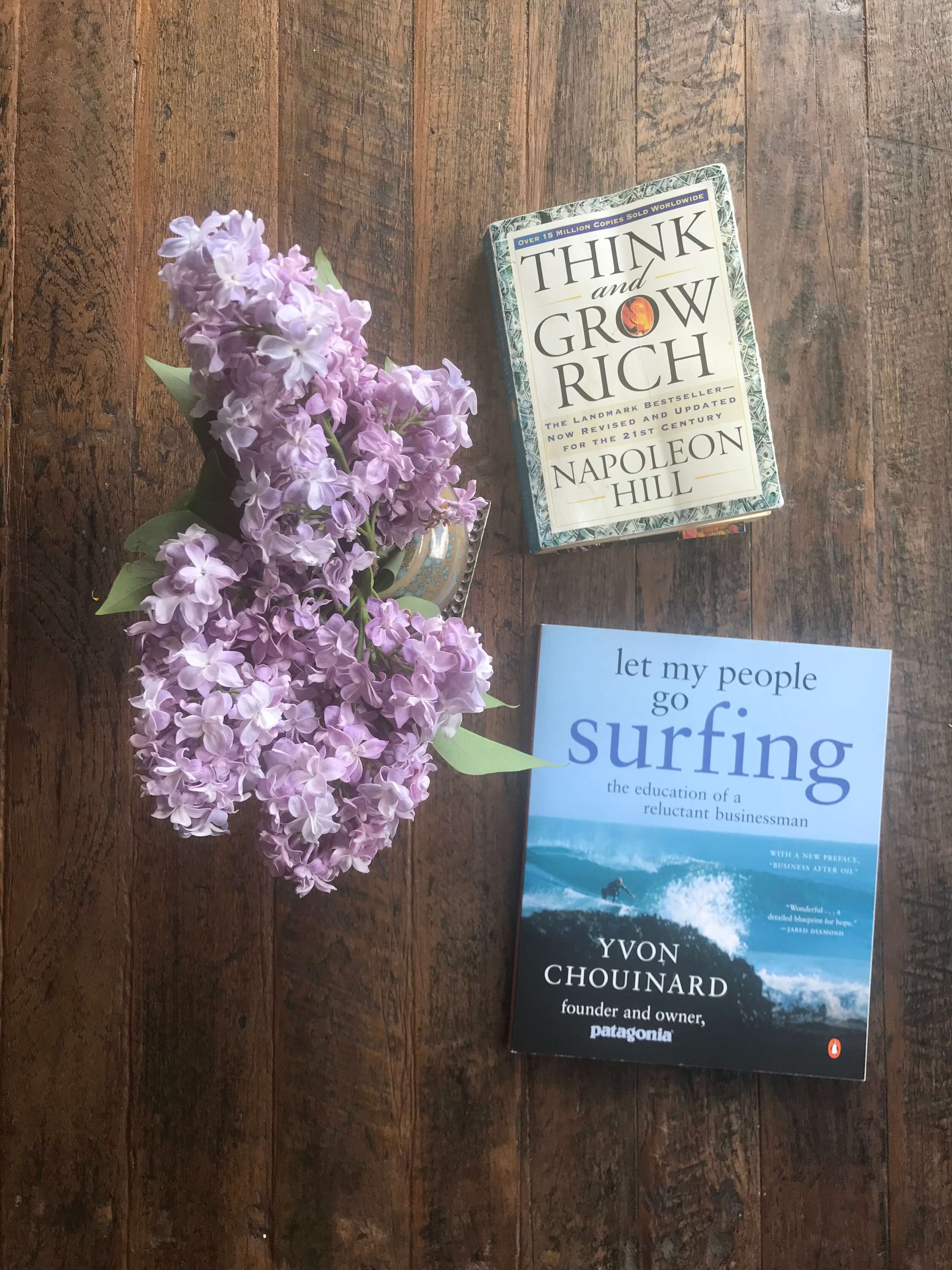 Typical day- lilacs and books that I'm reading.jpg