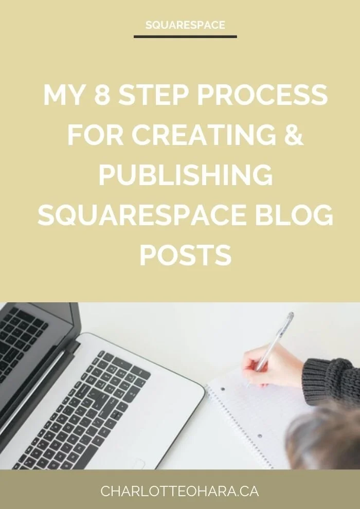 My 8 step process for creating and publishing blog posts