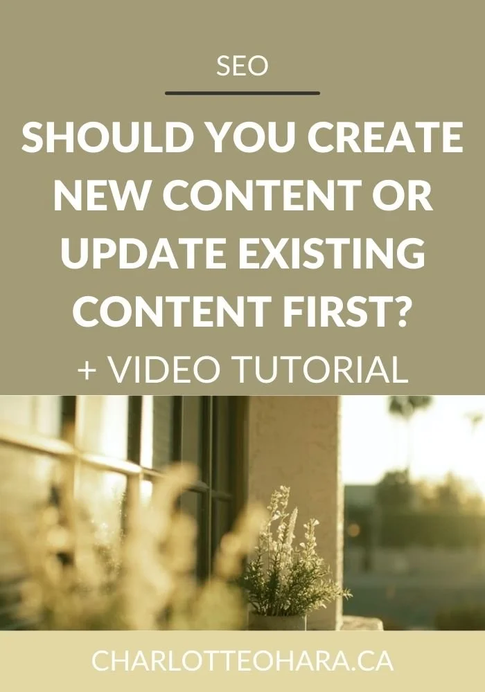 For Squarespace SEO, should you focus first on creating new or updating existing website content?