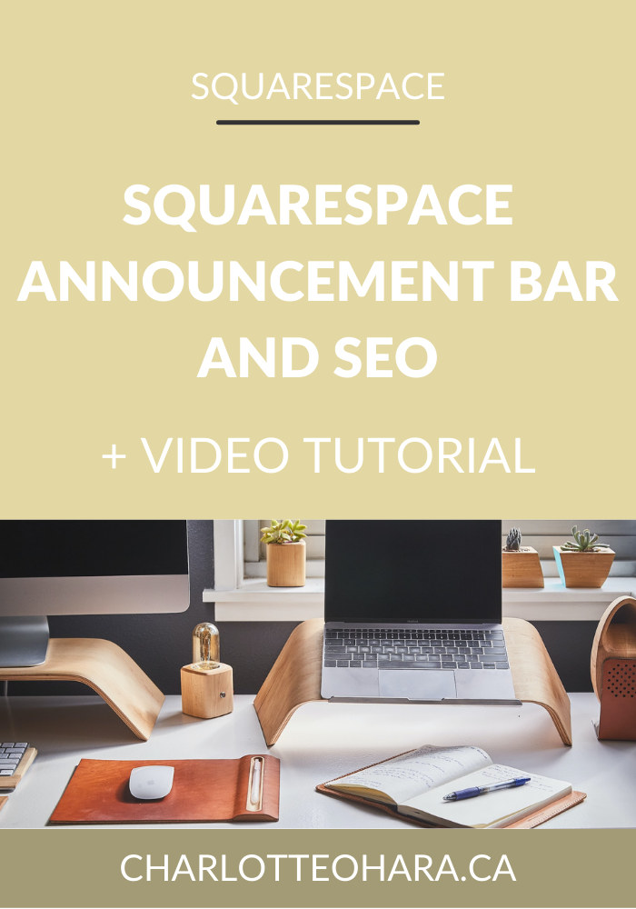 The Squarespace Announcement Bar and what it means for SEO