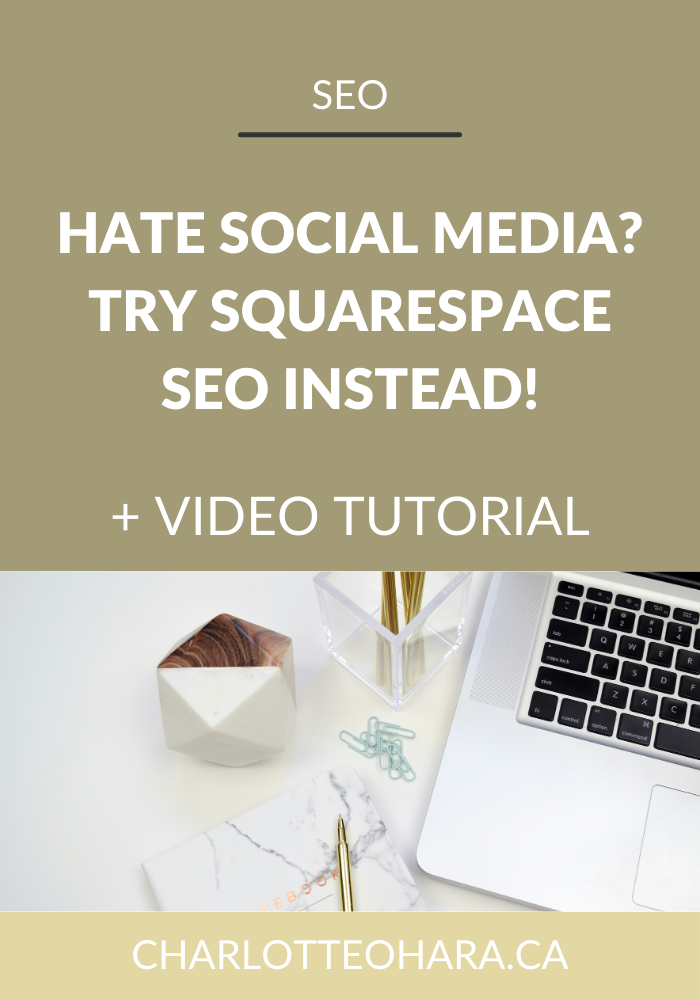 Hate social media? Try Squarespace SEO instead!
