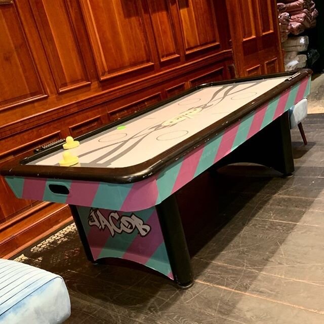 Wrappped Air Hockey table... #nola #vinylwrap #wraps #graphics