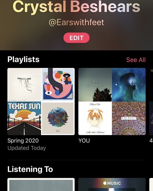 Need to groove and move today? I gotcha. 
Register for my 4pm Flow class at Trailsideyoga.com
Find me on Apple Music and download the Spring 2020 Playlist. 
Join class on zoom at 4
Get your groove on!