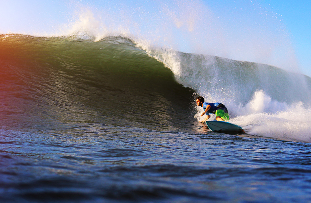 They say you judge a surfer by their bottom turn. Eric's submission.