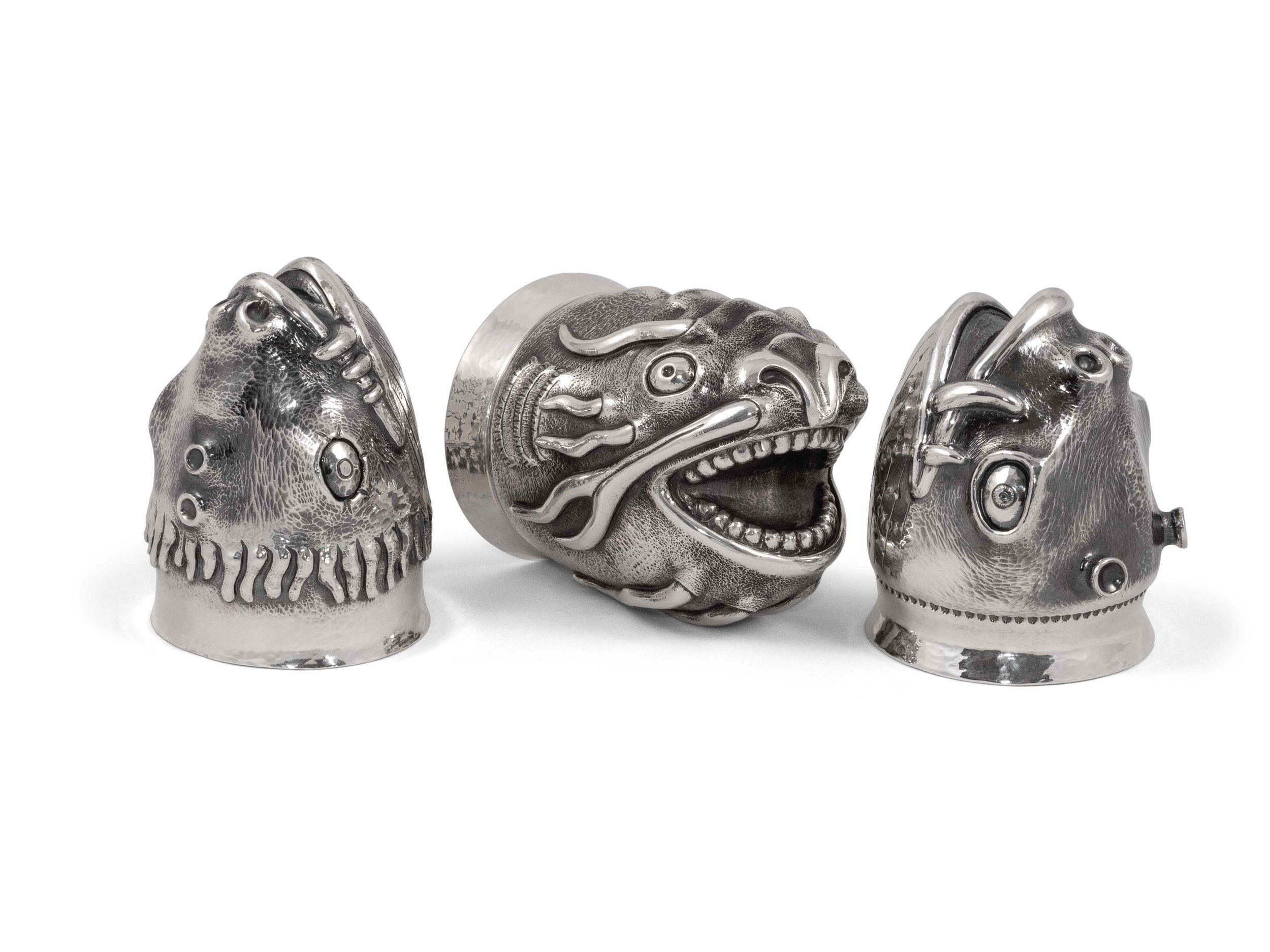 Sea Monster Stirrup Cups