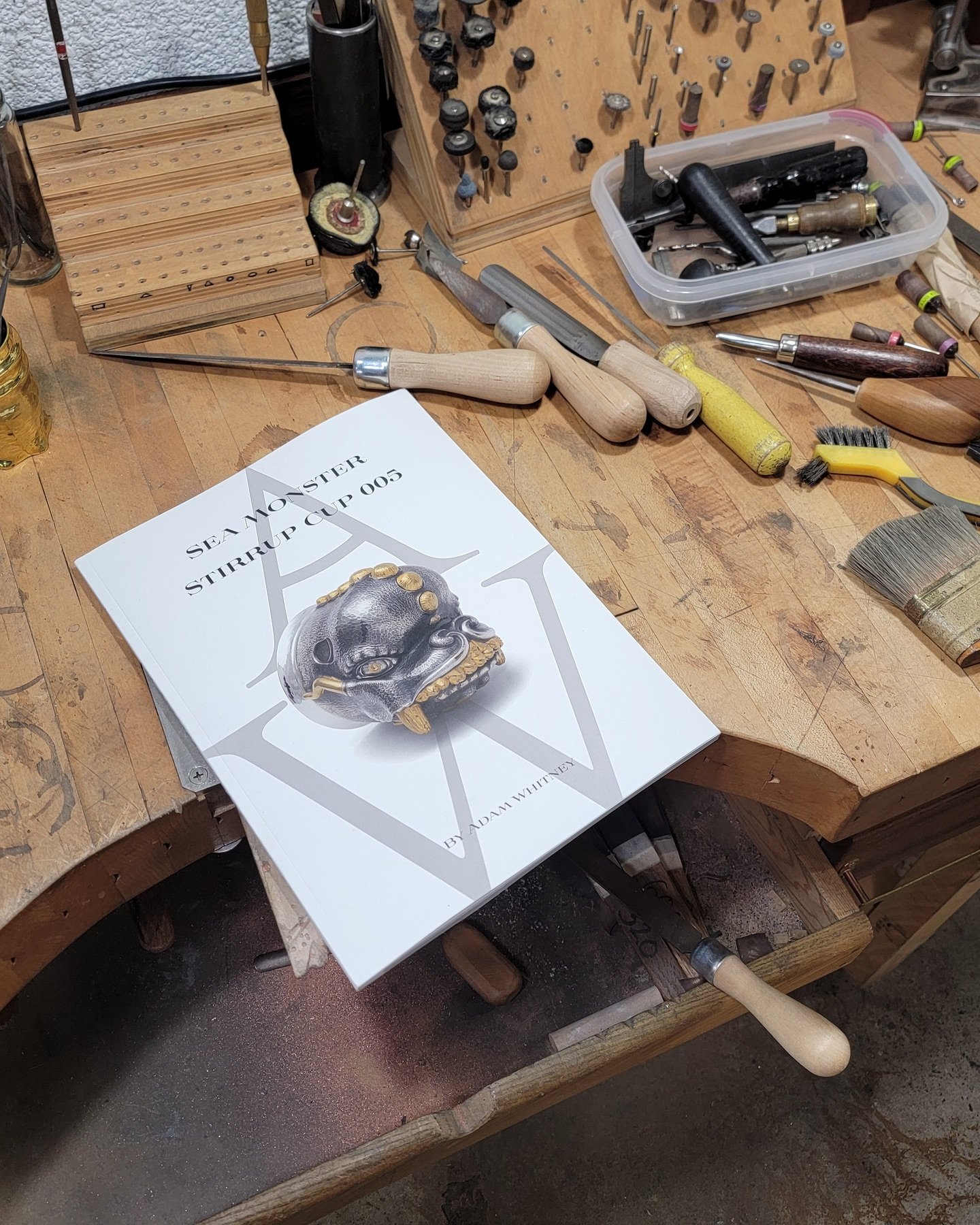 I made a book! Sea Monster Stirrup Cup 005 is a photo book that captures the process of making a single piece. There is a bit of writing in the book but it is not a &ldquo;how to&rdquo; book. All the images in the book were taken by me and I designed