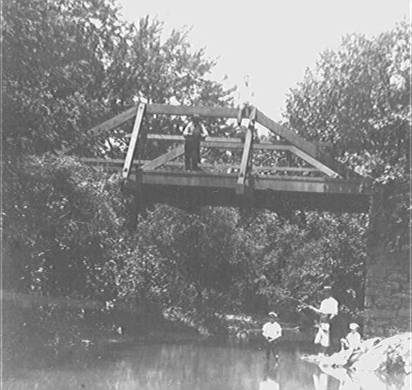 Fishing under the Columbia Pike bridge