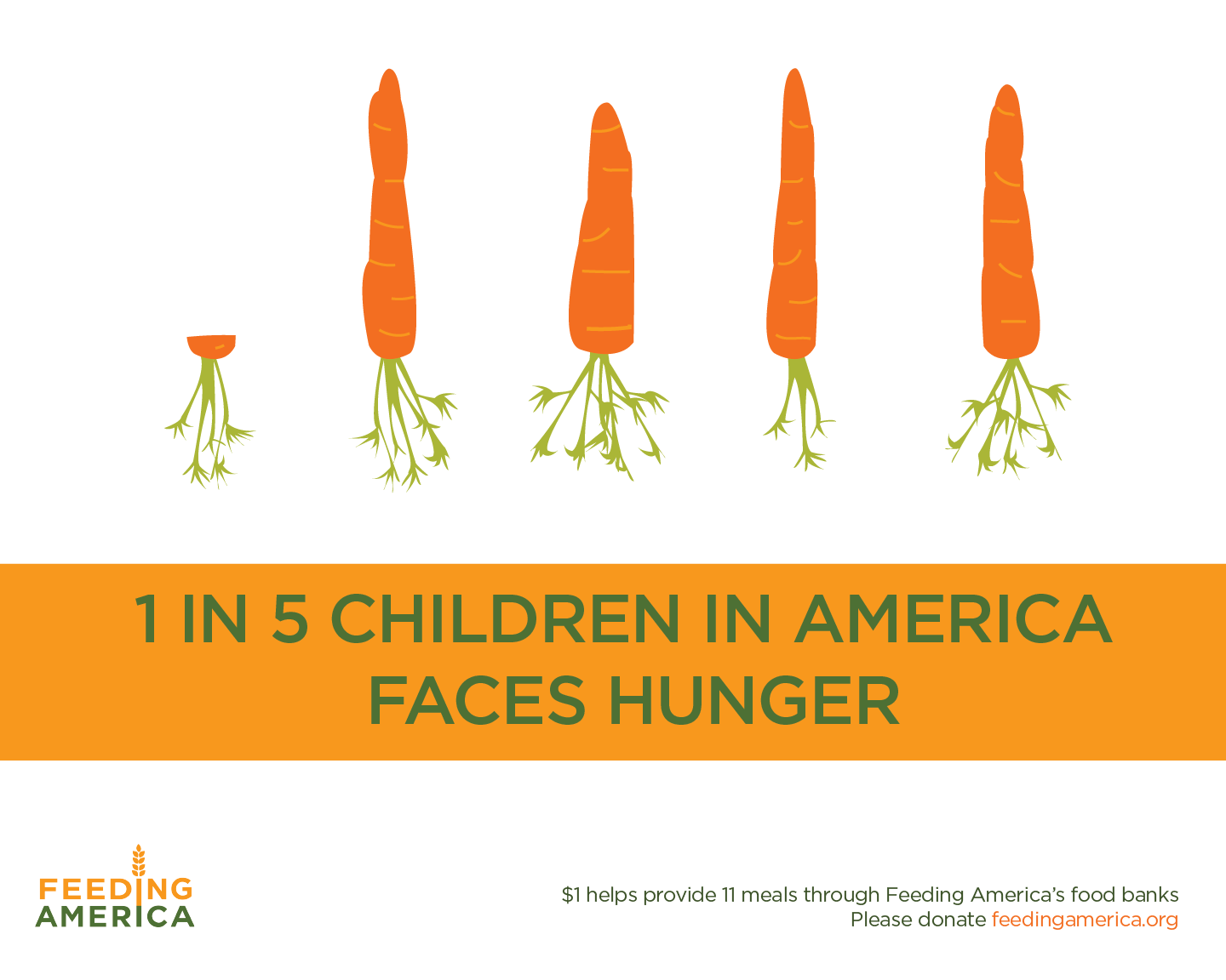  Social awareness poster concept for Feeding America. (2015) 