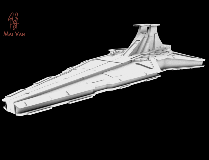 Venator -class Star Destroyer My take on the Venator -class Star Destroyer that I used in my ' Arrival ' illustration.