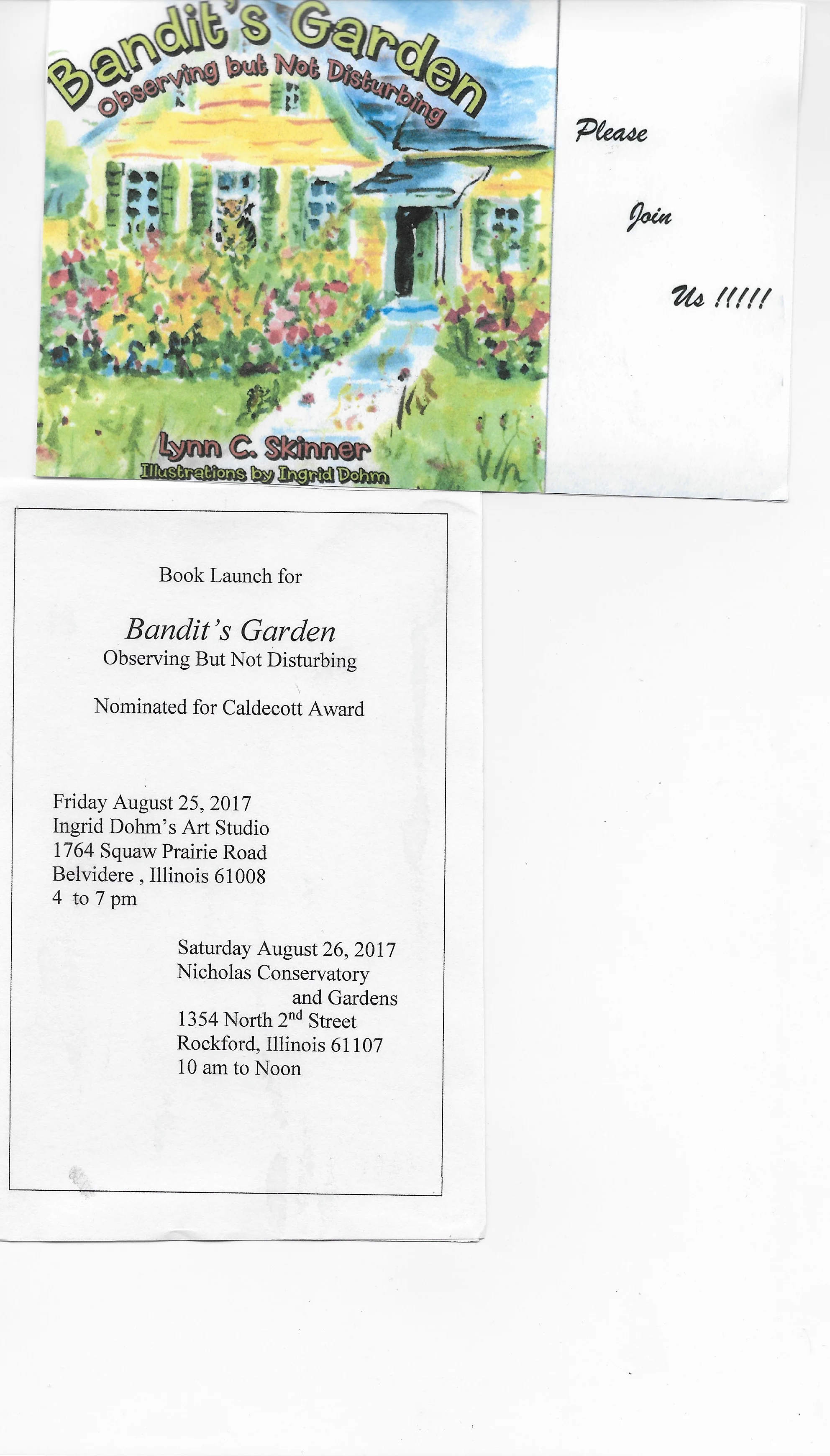 Ingrid is an illustrator for a new children’s book, Bandit’s Garden, by Lynn Skinner.jpeg