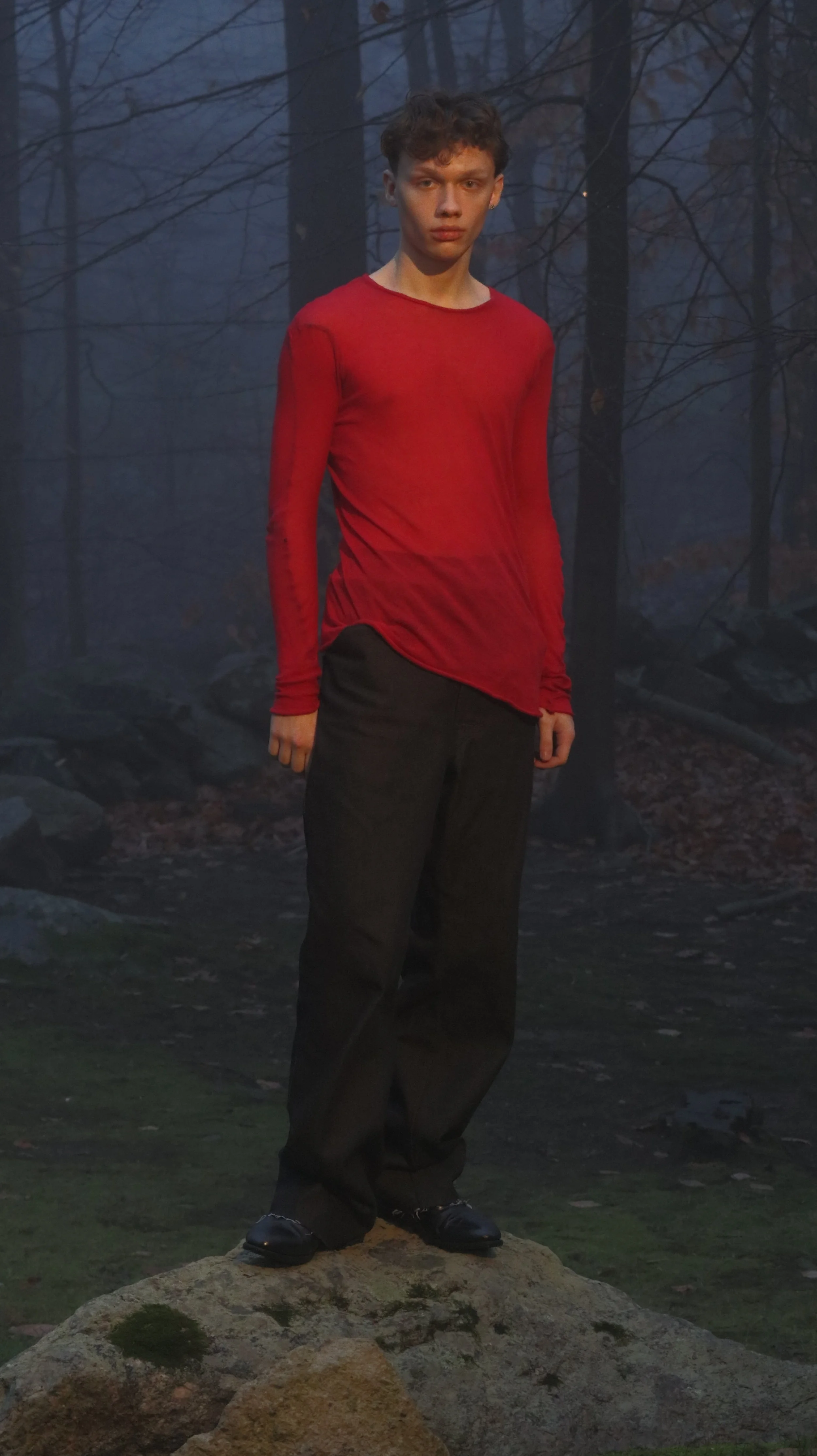 Gauze Long Sleeve, Pillar Trouser