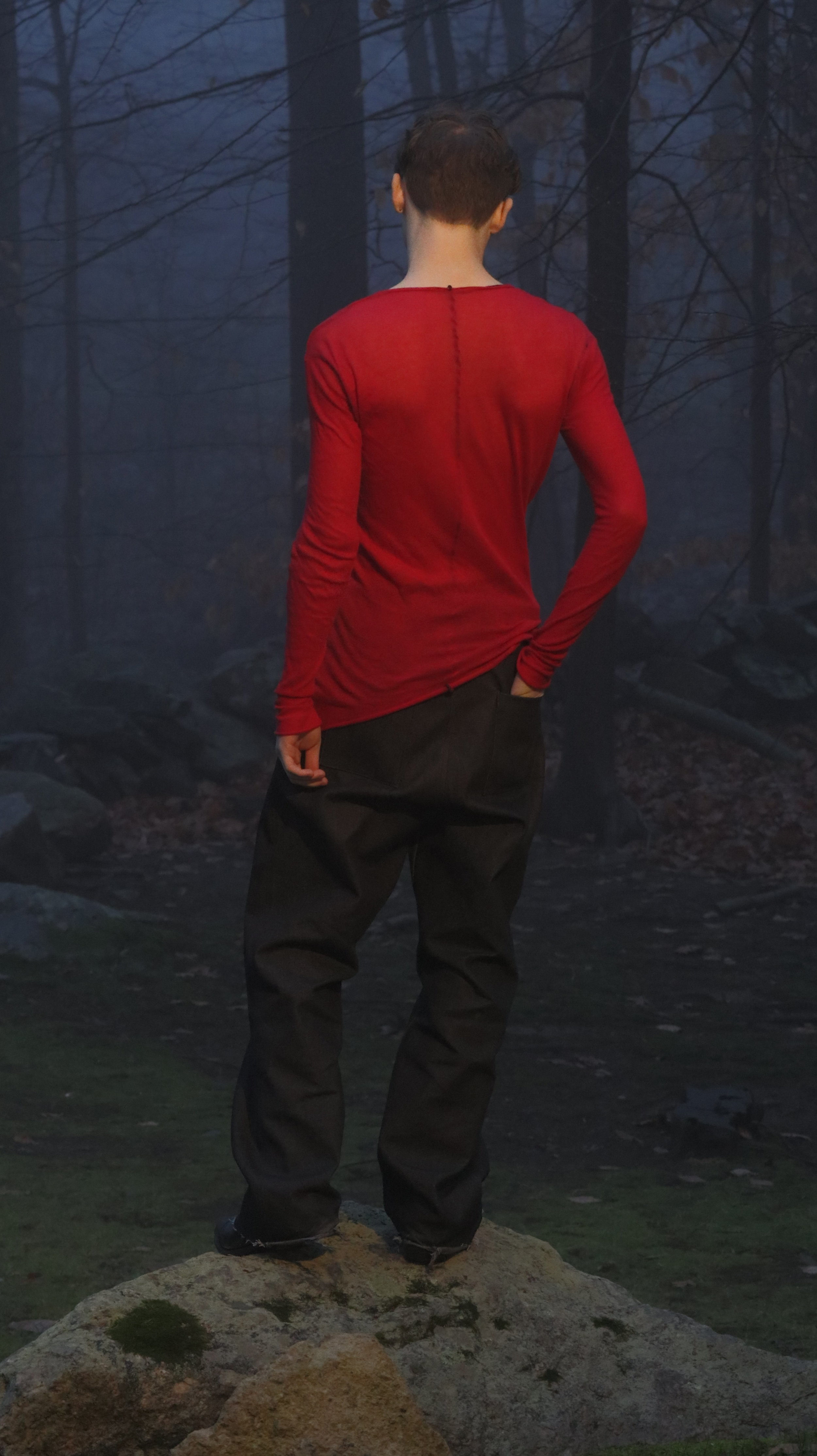 Gauze Long Sleeve, Pillar Trouser