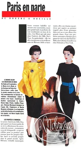 Mdvanii in VOGUE, 1990.