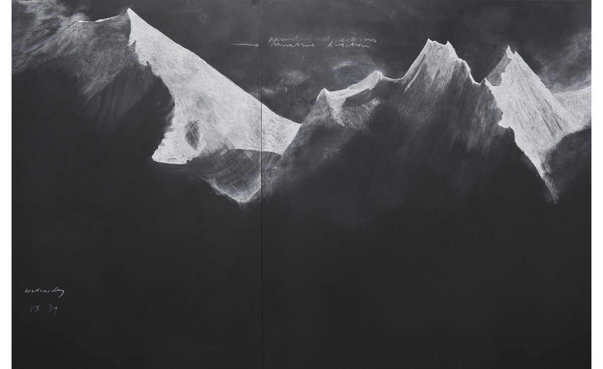 Tacita Dean, Fatigues (E), 2012, Chalk on board