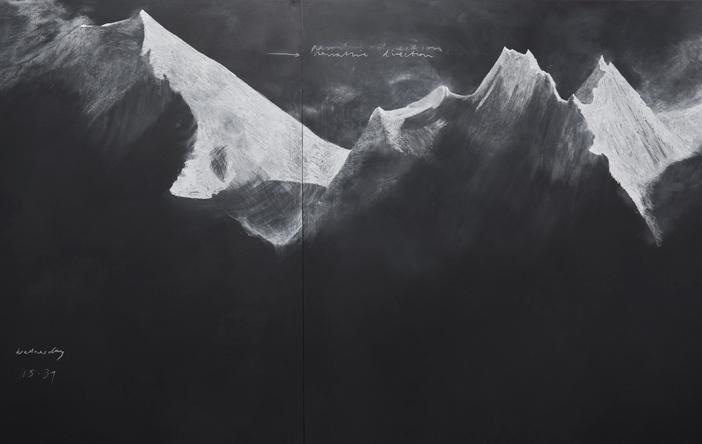 Tacita Dean. Fatigues (E) (detail), 2012. Chalk on Board. (Image: Marian Goodman Gallery)