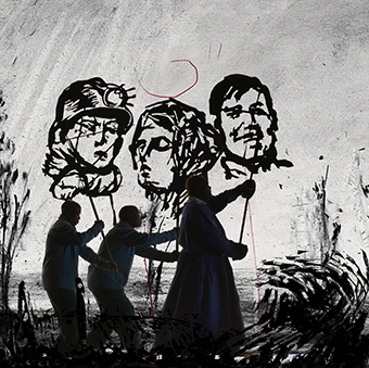 William Kentridge. Figures Eye to Eye, 1994. Film Still.