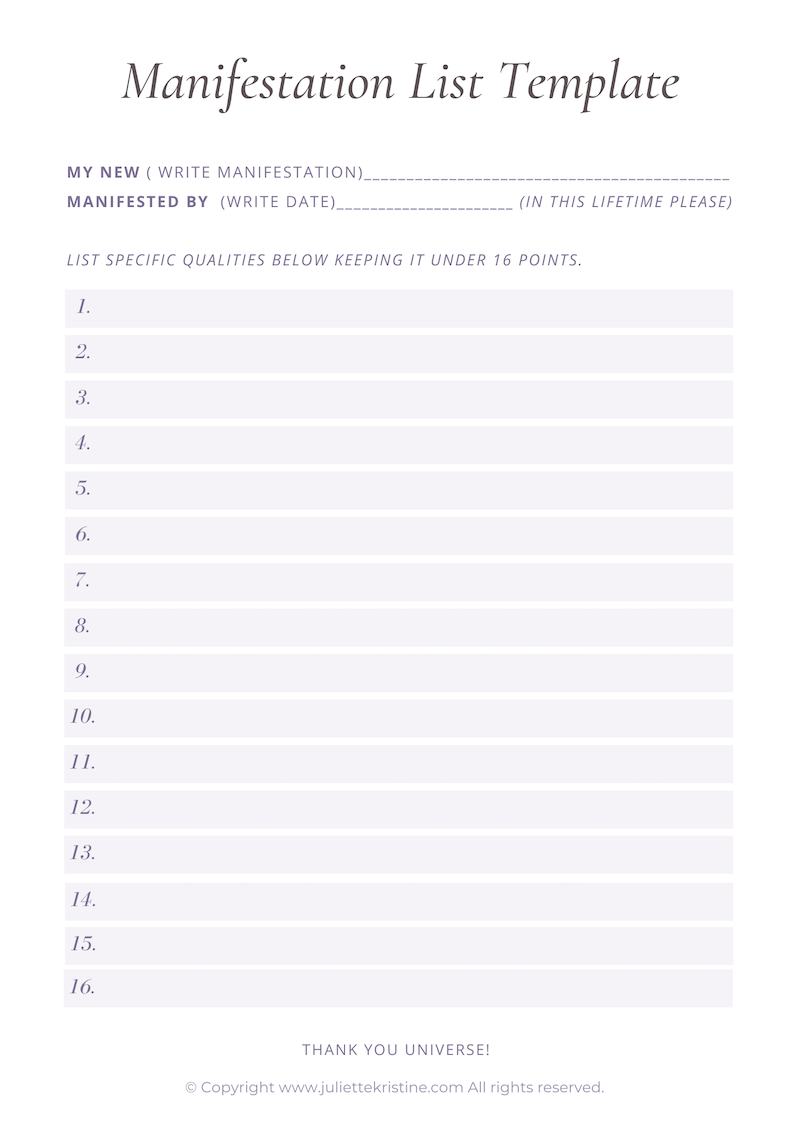 How To Write A Manifestation List (That Actually Works!) How To Write A Manifestation List (That Actually Works!)