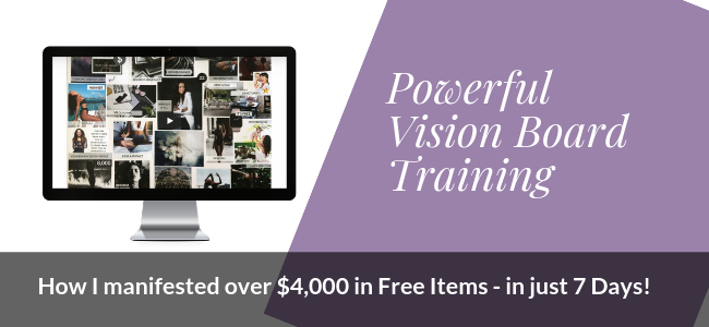 Learn how to manifest in this free vision board workshop! Plus see a real life vision board example.