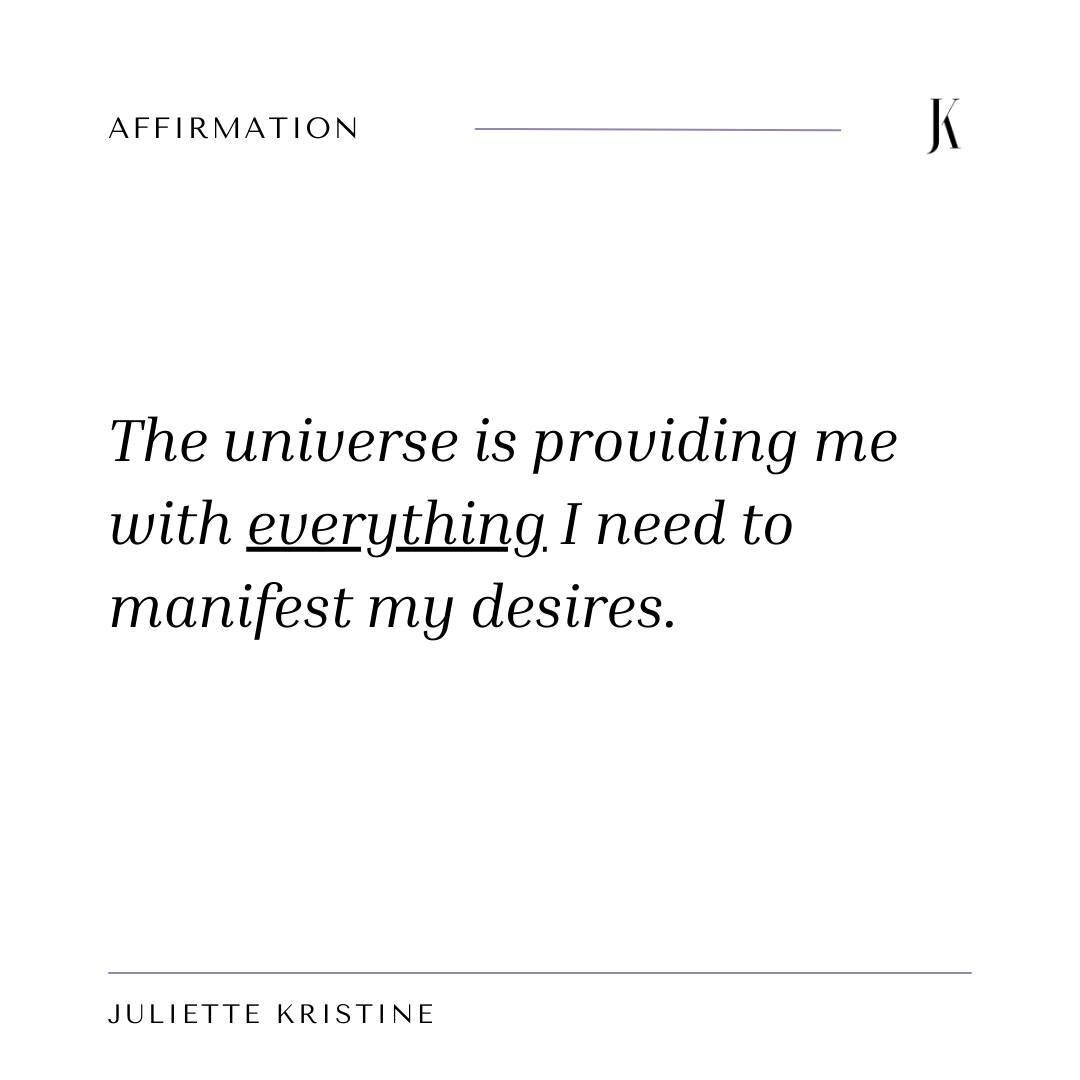 Whenever you feel stuck 〰 ⁠
⁠
Or like you're trying to push and control your manifestation 〰⁠
⁠
Remember ⁠
⁠
The universe will always provide you with the tools and resources you need to manifest your desires in the easiest and most aligned way possi