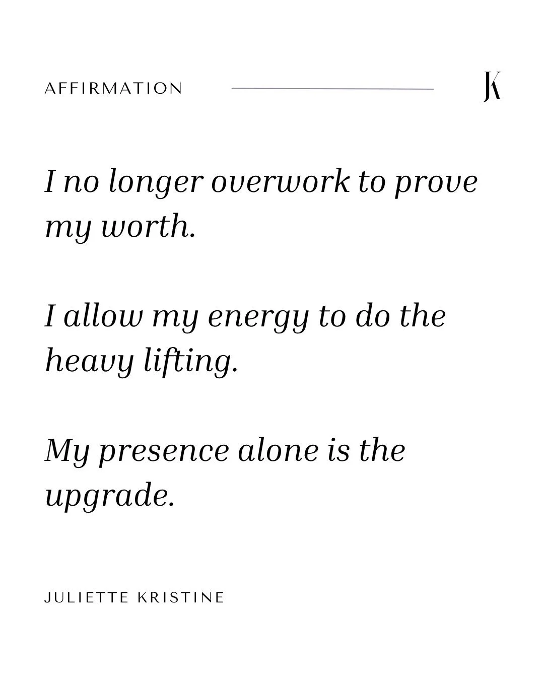 Use these affirmations whenever you feel yourself slipping into overdrive.⁠
⁠
When you catch yourself doing more than you need to&hellip;⁠
(overcompensating for misaligned energy).⁠
⁠
Breathe.⁠
⁠
Anchor back into your energy.⁠
⁠
This is where your po