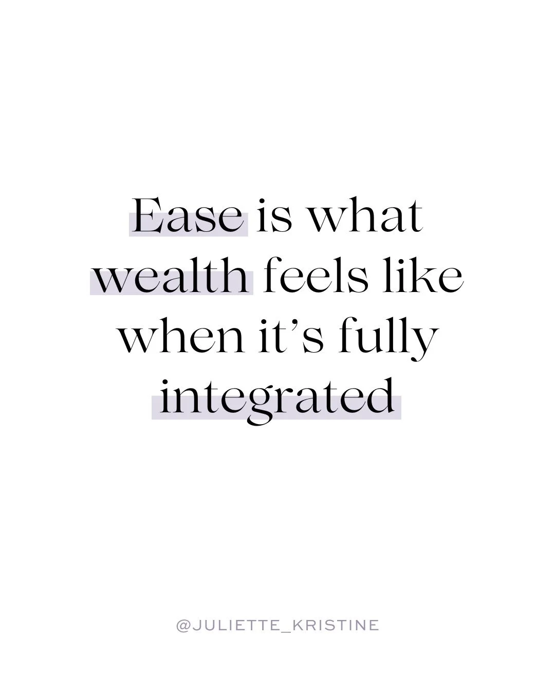 When abundance feels calm rather than thrilling, that&rsquo;s when it&rsquo;s become part of your energetic baseline.⁠
⁠
It stops being something you chase and becomes something you embody.⁠
⁠
Ease is what wealth feels like when it&rsquo;s fully inte