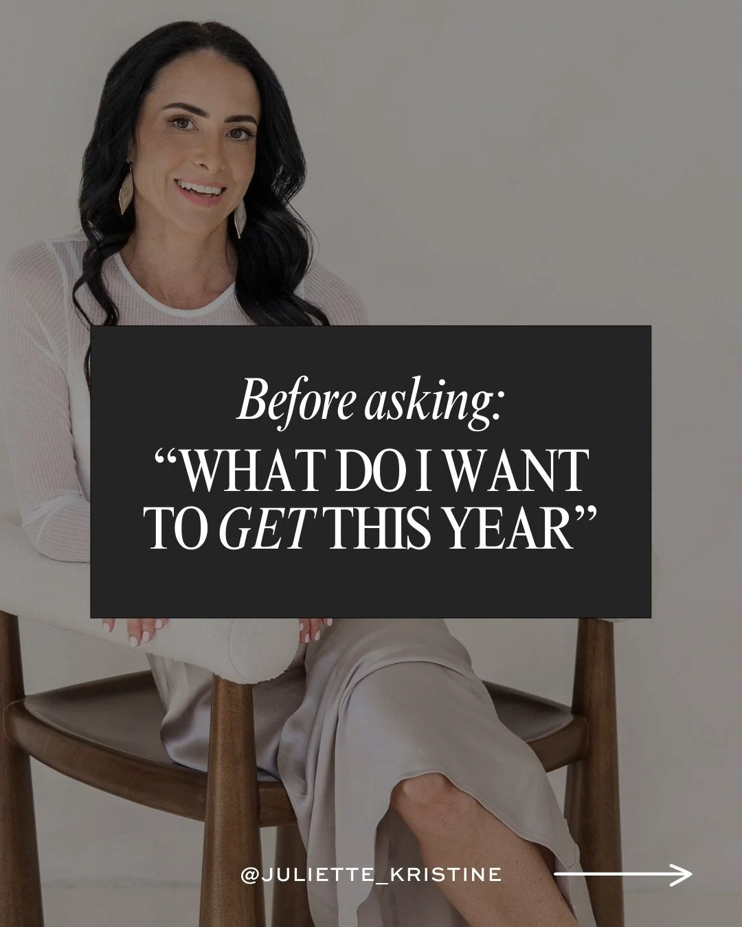 When your attention is focused on what you want to get, it creates chasing energy. ⁠
⁠
You stay fixated on the outcome instead of toward the version of you who already lives it.⁠
⁠
Identity changes that.⁠
⁠
When you ask, &ldquo;Who do I want to be?&r