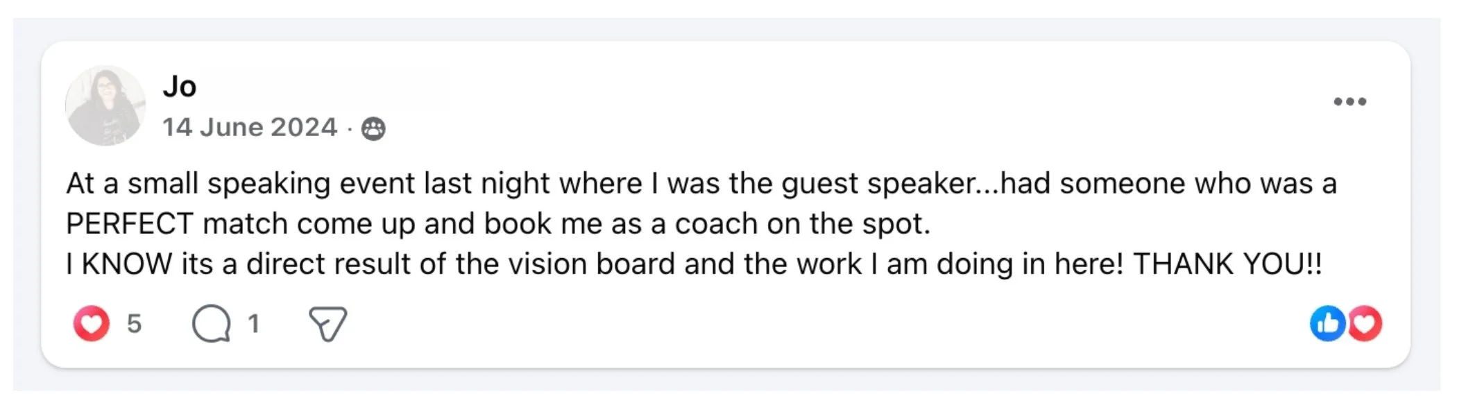 Manifested a Perfect Client Match From Her Vision Board Work