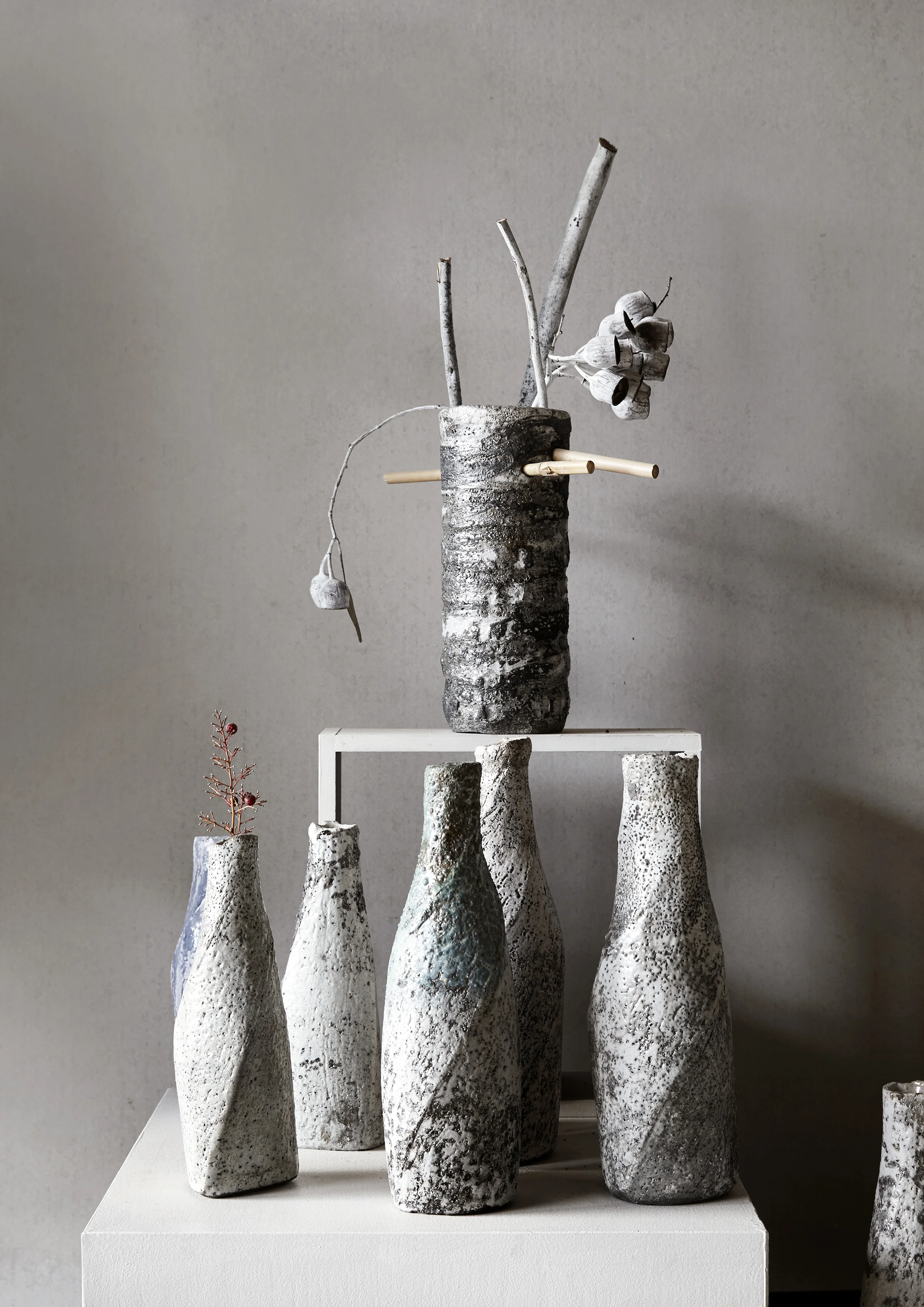 Japanese Raku-fired vases #beautiful