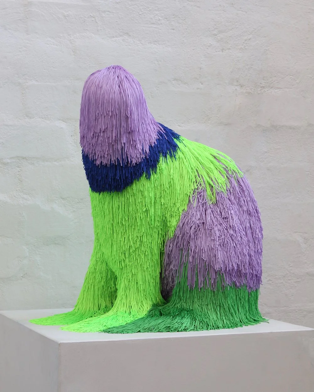 Troy Emery, miracle birth, 2018, polyester, polyurethane, pins, staples, adhesive, 50 x 45 x 33 cm. Image courtesy the artist.