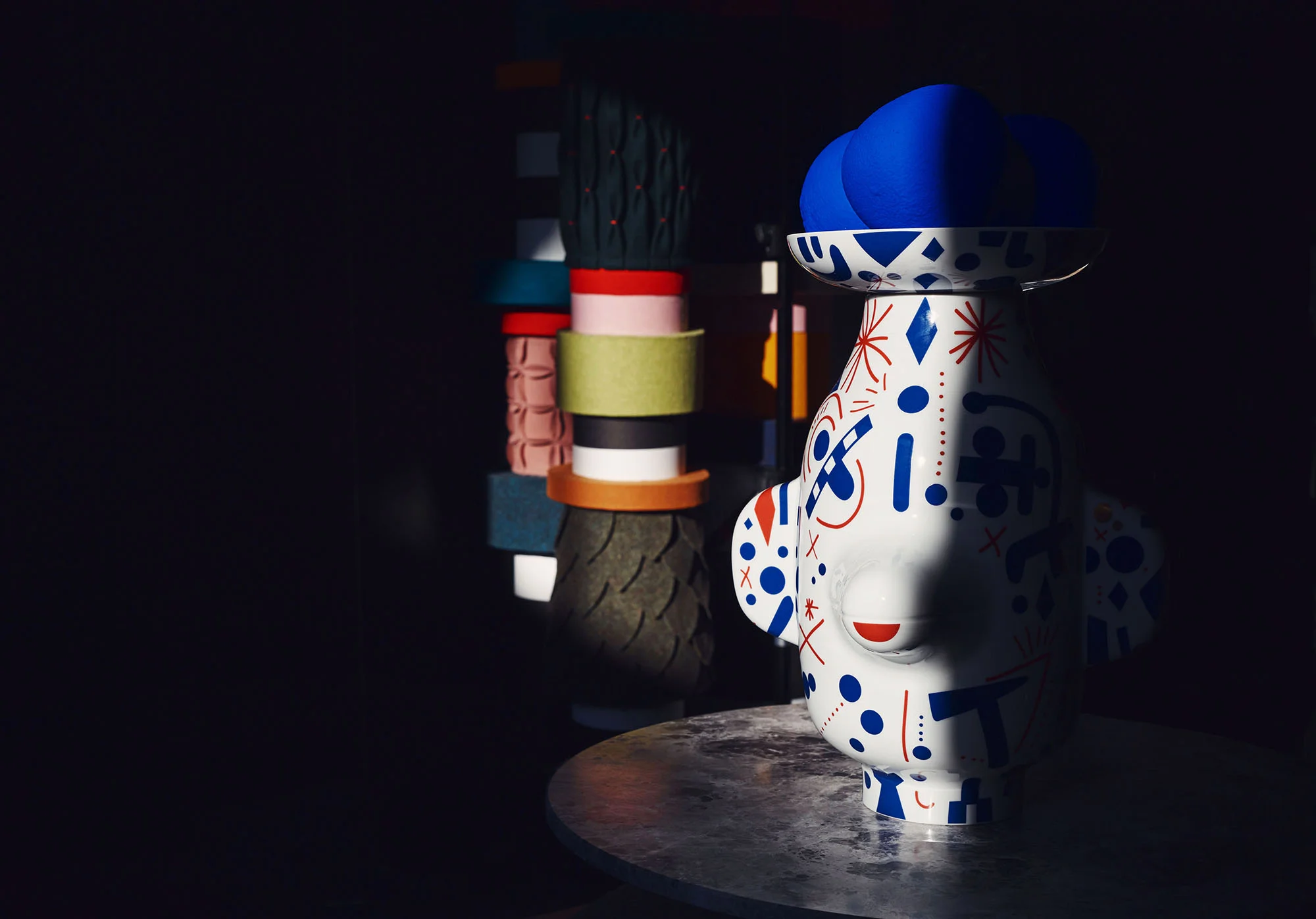 Grimace vase by Jaime Hayon from Folkifunki Photographer: Jonathon Griggs